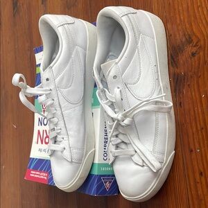 Classic White Leather Sneakers